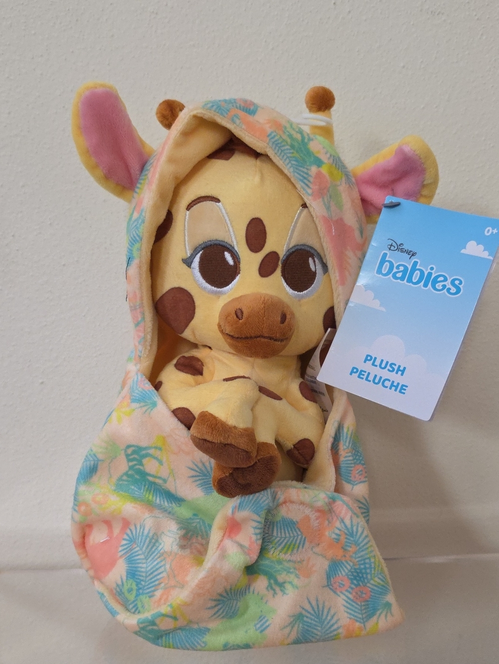 Disney Animal Kingdom Babies Plush Giraffe In Swaddle Wrap